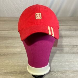 Nautica Red and Tan Baseball Cap